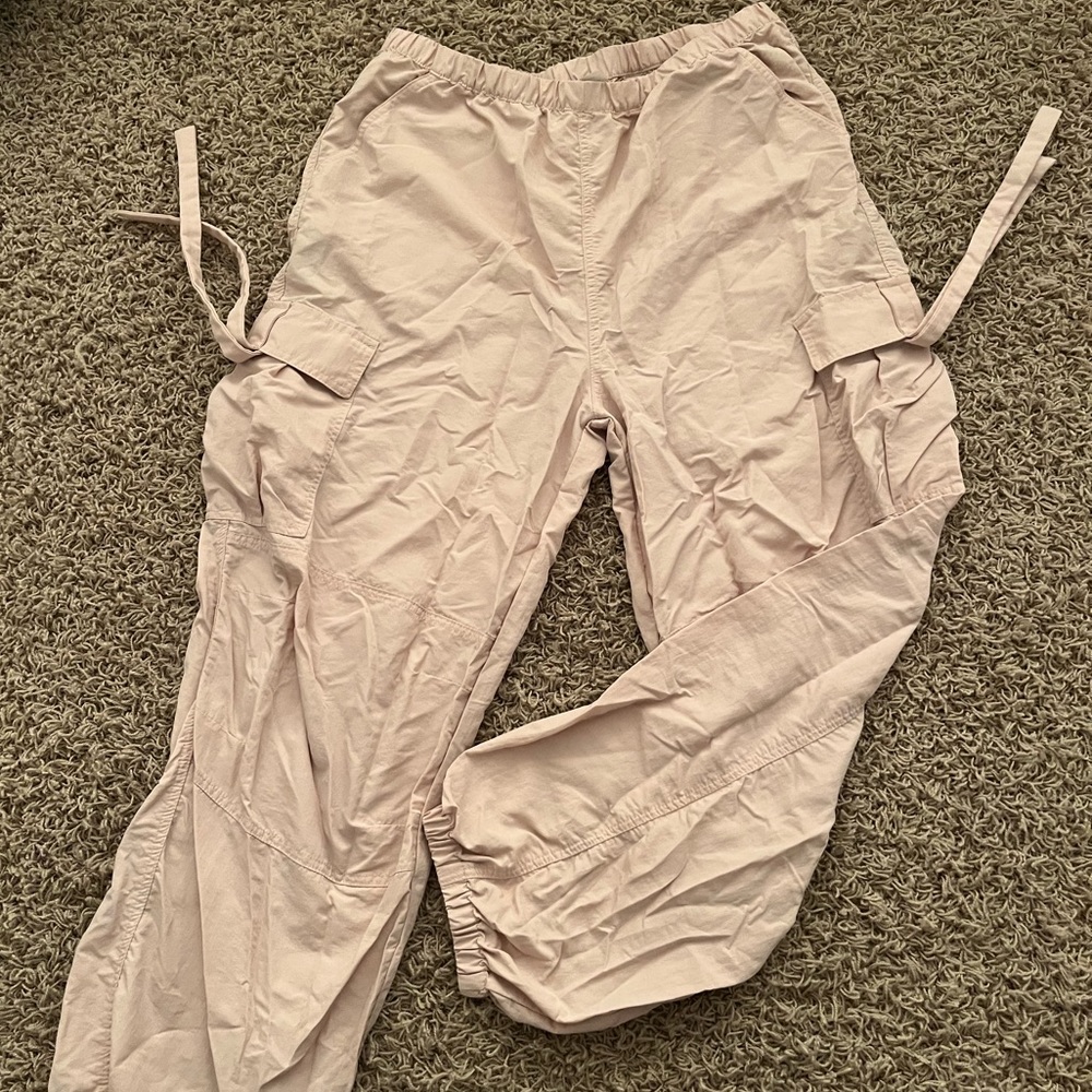 Pale Pink Cargo Pants